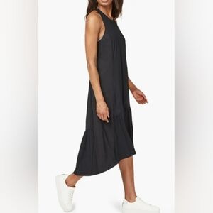 Sweaty Betty Black Ace Racerback Sleeveless Midi Dress Size XS